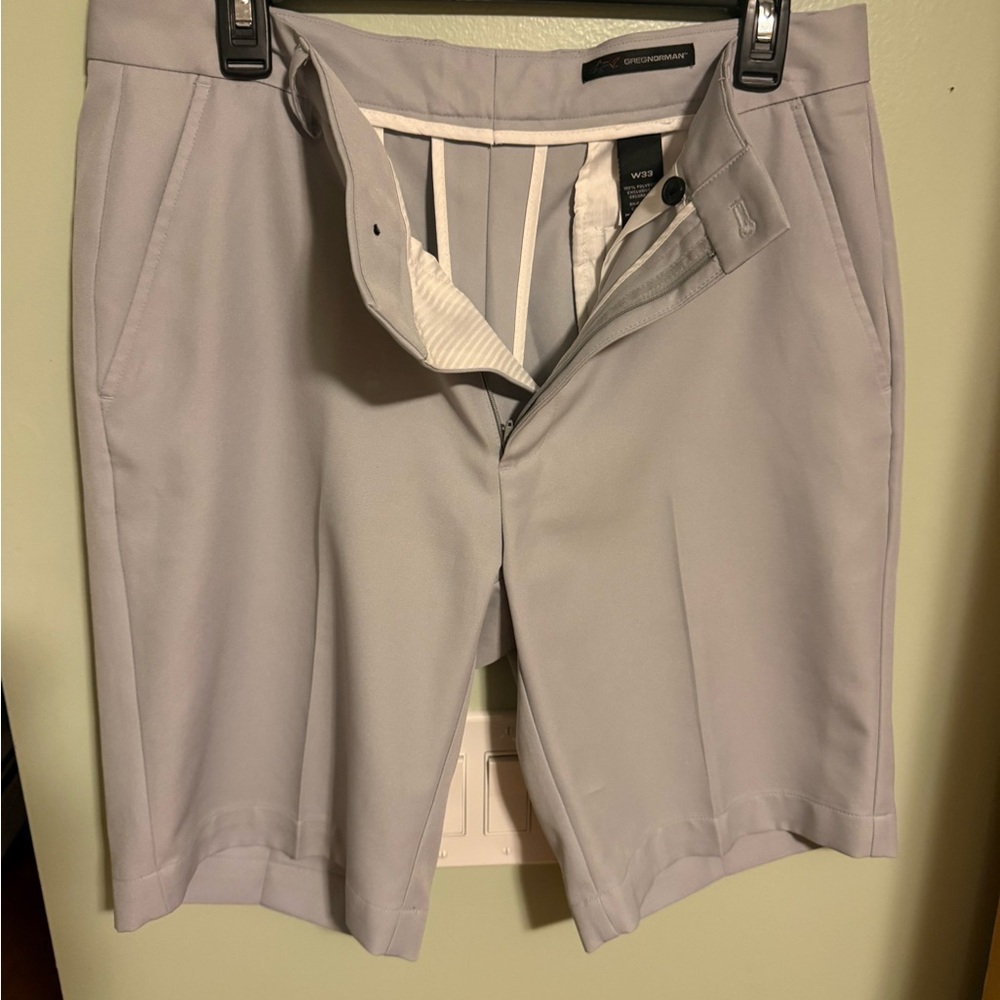 Greg Norman Collection Light Gray Men's Shorts